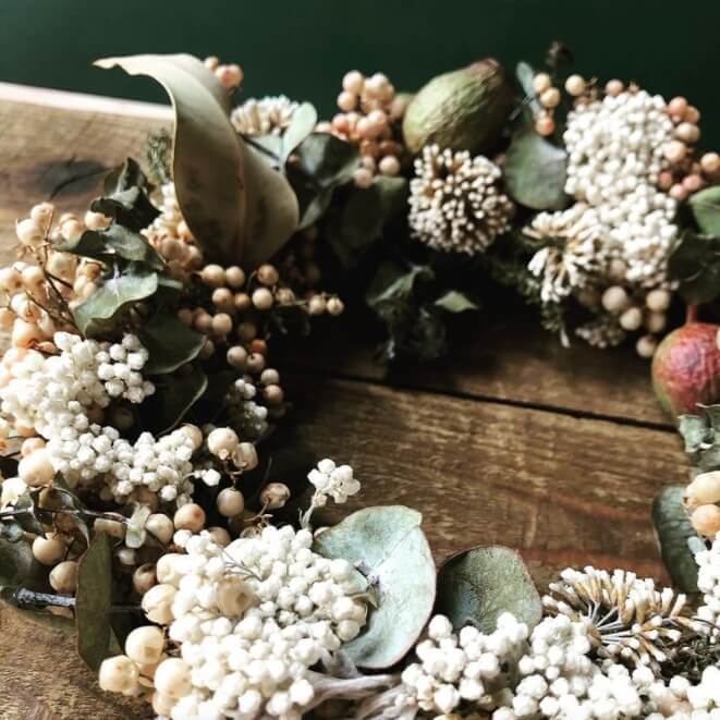 ドライフラワーリース